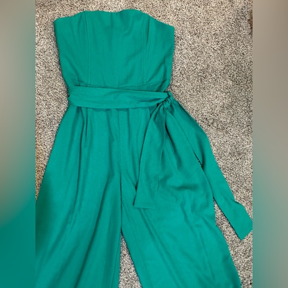 Lucy Paris Pants - Lucy Paris Green, Strapless Jumpsuit